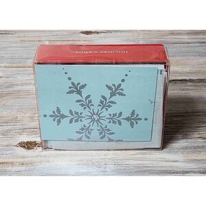 NEW Papyrus Multi Color Snowflake Embellished Rhinestone Holiday Cards Set of 20